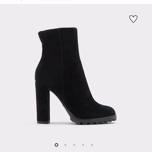 Aldo Tealith Suede black boots sz 8.5